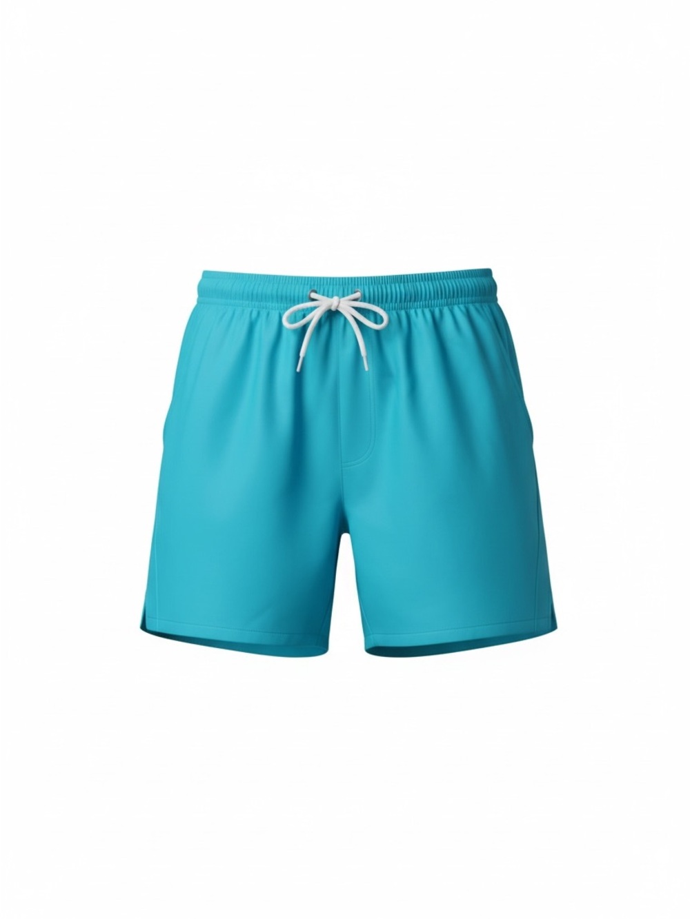 K-Swiss Men's Aqua Turquoise Swim Trunks